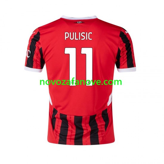 Nogometni Dres AC Milan Pulisic 11 Muški Domaći 2024-2025 Kratkih Rukava