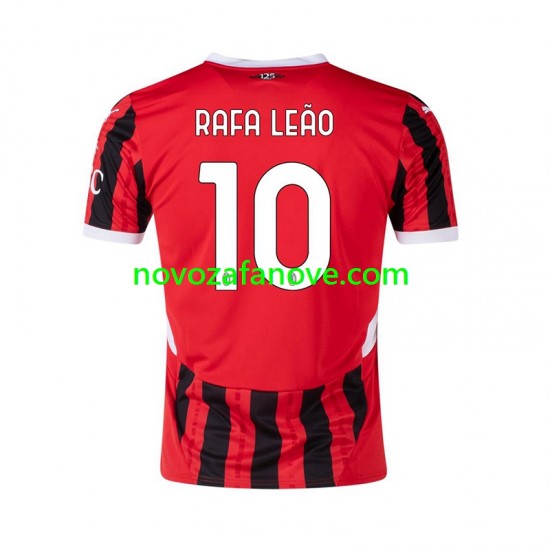Nogometni Dres AC Milan RAFA LEAO 10 Muški Domaći 2024-2025 Kratkih Rukava
