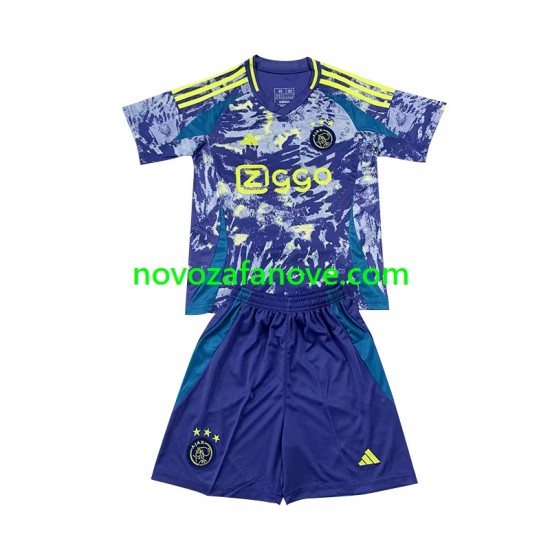 Nogometni Dres AFC Ajax Dječji Gostujući 2024-2025 Kratkih Rukava