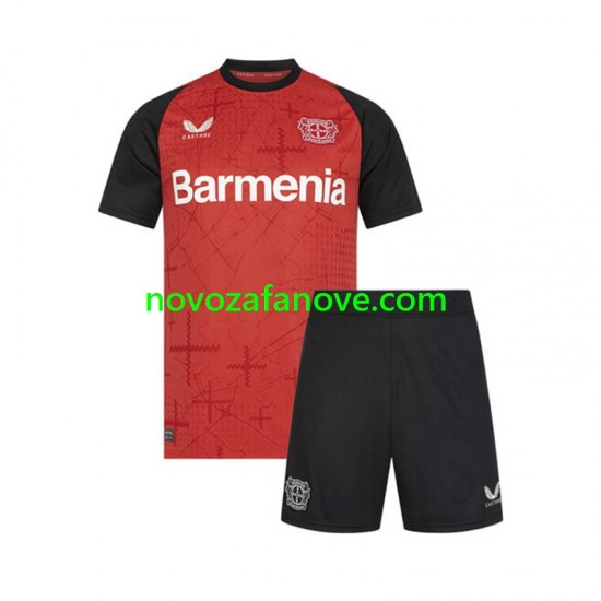 Nogometni Dres Bayer 04 Leverkusen Dječji Domaći 2024-2025 Kratkih Rukava