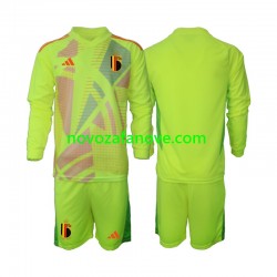Nogometni Dres Belgija Golmanski Dječji Gostujući Euro 2024 Dugim Rukavima