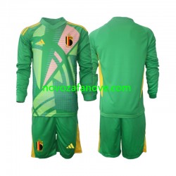 Nogometni Dres Belgija Golmanski Dječji Treći Euro 2024 Dugim Rukavima