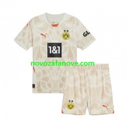 Nogometni Dres Borussia Dortmund Golmanski Dječji Gostujući 2024-2025 Kratkih Rukava