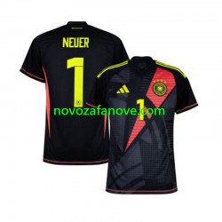 Nogometni Dres Njemačka Manuel Neuer 1 Golmanski Muški Domaći Euro 2024 Kratkih Rukava