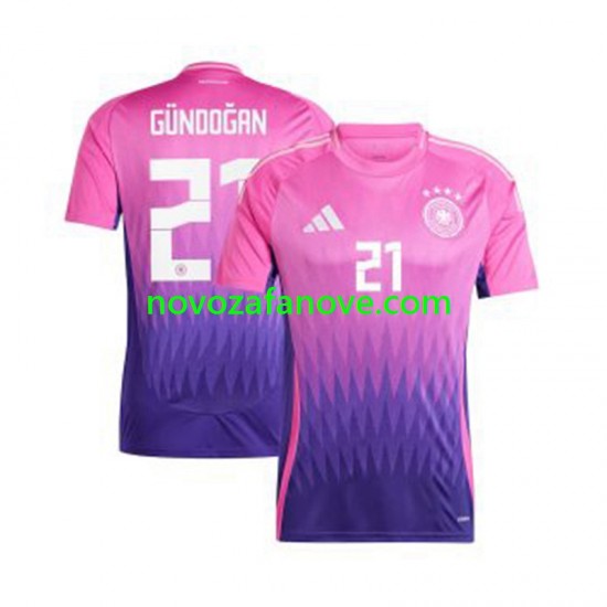 Nogometni Dres Njemačka Ilkay Gundogan 21 Muški Gostujući Euro 2024 Kratkih Rukava
