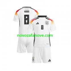 Nogometni Dres Njemačka Toni Kroos 8 Dječji Domaći Euro 2024 Kratkih Rukava