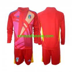 Nogometni Dres Italija Golmanski Dječji Treći Euro 2024 Dugim Rukavima