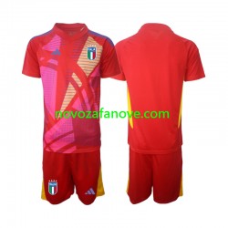 Nogometni Dres Italija Golmanski Dječji Treći Euro 2024 Kratkih Rukava