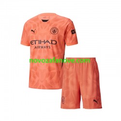 Nogometni Dres Manchester City Golmanski Dječji Gostujući 2024-2025 Kratkih Rukava
