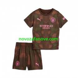 Nogometni Dres Manchester City Golmanski Dječji Domaći 2024-2025 Kratkih Rukava