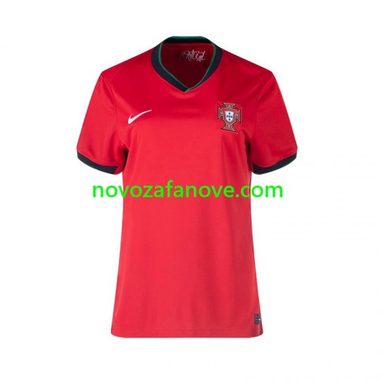 Nogometni Dres Portugal Ženska Domaći Euro 2024 Kratkih Rukava