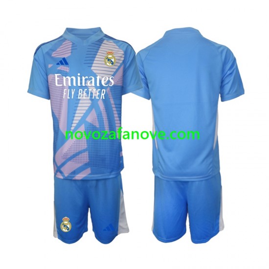 Nogometni Dres Real Madrid Golmanski Dječji Domaći 2024-2025 Kratkih Rukava