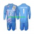 Nogometni Dres Real Madrid Thibaut Courtois 1 Golmanski Dječji Domaći 2024-2025 Dugim Rukavima