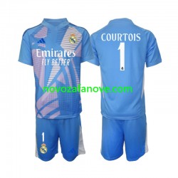 Nogometni Dres Real Madrid Thibaut Courtois 1 Golmanski Dječji Domaći 2024-2025 Kratkih Rukava