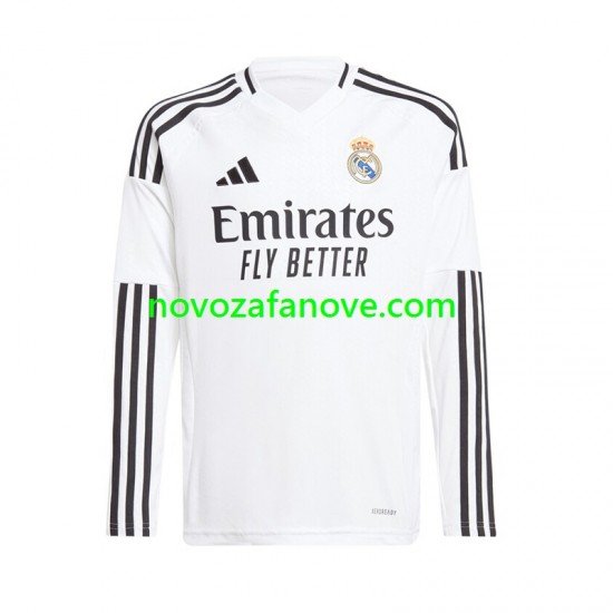 Nogometni Dres Real Madrid Muški Domaći 2024-2025 Dugim Rukavima