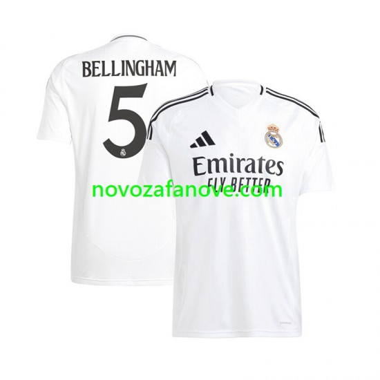 Nogometni Dres Real Madrid Jude Bellingham 5 Muški Domaći 2024-2025 Kratkih Rukava
