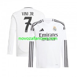 Nogometni Dres Real Madrid Vinicius Junior 7 Muški Domaći 2024-2025 Dugim Rukavima