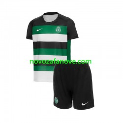 Nogometni Dres Sporting CP Dječji Domaći 2024-2025 Kratkih Rukava