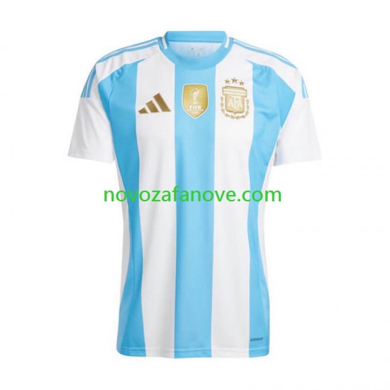 Nogometni Dres Argentina Copa America Muški Domaći 2024 Kratkih Rukava