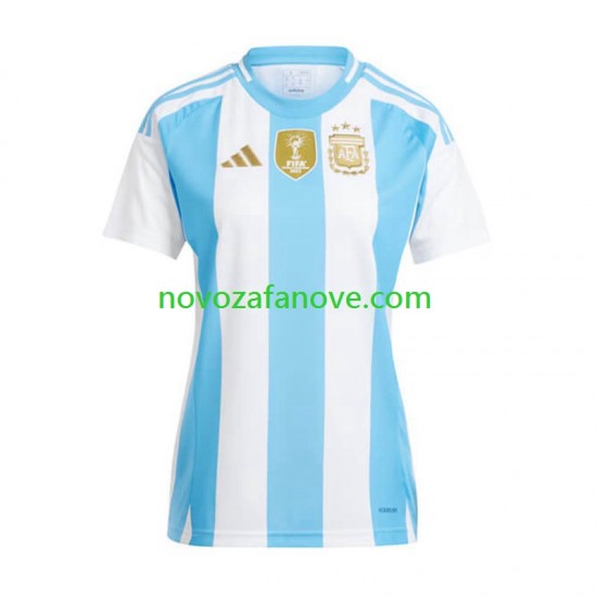 Nogometni Dres Argentina Copa America Ženska Domaći 2024 Kratkih Rukava