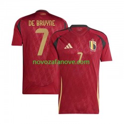 Nogometni Dres Belgija De Bruyne 7 Muški Domaći Euro 2024 Kratkih Rukava