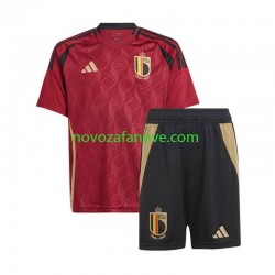 Nogometni Dres Belgija Dječji Domaći Euro 2024 Kratkih Rukava