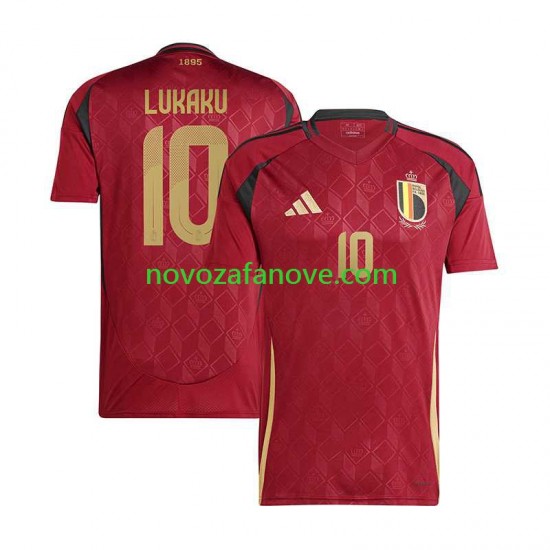 Nogometni Dres Belgija Romelu Lukaku 10 Muški Domaći Euro 2024 Kratkih Rukava