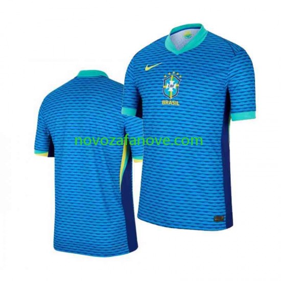 Nogometni Dres Brazil Copa America Muški Gostujući 2024 Kratkih Rukava