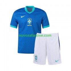 Nogometni Dres Brazil Copa America Dječji Gostujući 2024 Kratkih Rukava