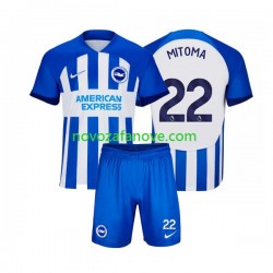 Nogometni Dres Brighton & Hove Albion Mitoma 22 Dječji Domaći 2023-2024 Kratkih Rukava