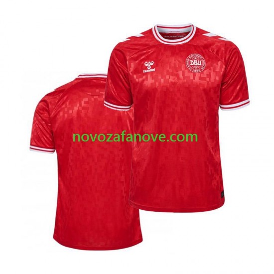 Nogometni Dres Danska Muški Domaći Euro 2024 Kratkih Rukava