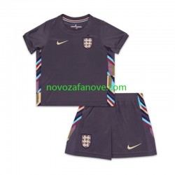 Nogometni Dres Engleska Dječji Gostujući Euro 2024 Kratkih Rukava