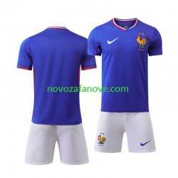 Nogometni Dres Francuska Dječji Domaći Euro 2024 Kratkih Rukava