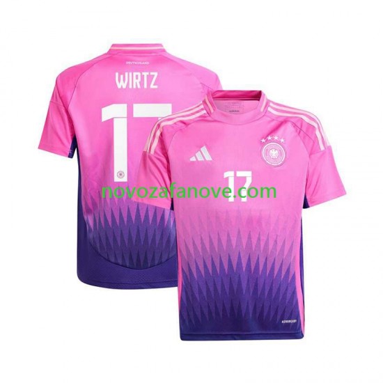 Nogometni Dres Njemačka Florian Wirtz 17 Muški Gostujući Euro 2024 Kratkih Rukava