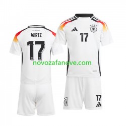 Nogometni Dres Njemačka Florian Wirtz 17 Dječji Domaći Euro 2024 Kratkih Rukava