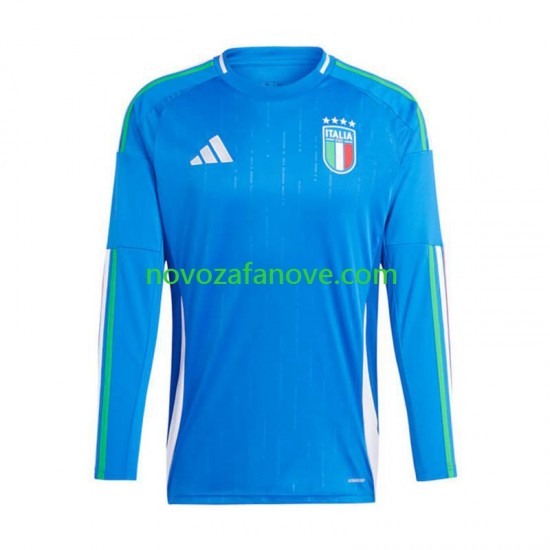 Nogometni Dres Italija Muški Domaći Euro 2024 Dugim Rukavima