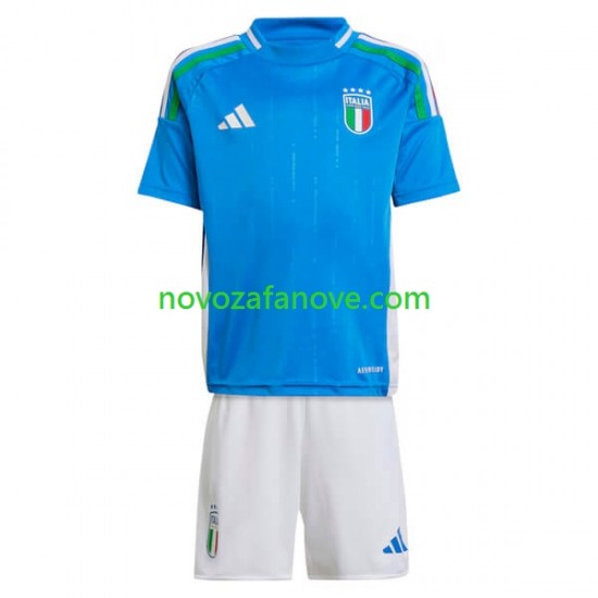 Nogometni Dres Italija Dječji Domaći Euro 2024 Kratkih Rukava