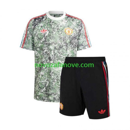 Nogometni Dres Manchester United Stone Roses Dječji Domaći 2023-2024 Kratkih Rukava