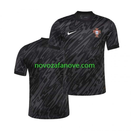 Nogometni Dres Portugal Golmanski Muški Gostujući Euro 2024 Kratkih Rukava