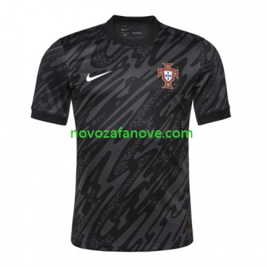 Nogometni Dres Portugal Golmanski Muški Gostujući Euro 2024 Kratkih Rukava