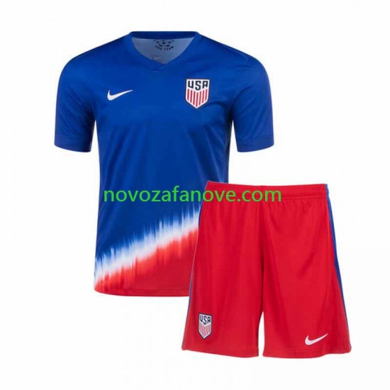 Nogometni Dres SAD Dječji Gostujući 2024 Kratkih Rukava