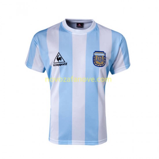 Nogometni Dres Argentina 1986 Retro Muški Domaći Kratkih Rukava