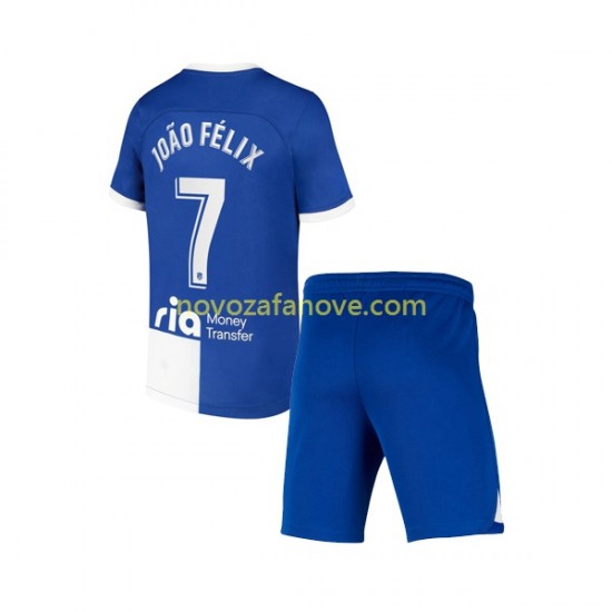 Nogometni Dres Atlético Madrid Joao Felix 7 120 Anniversary Dječji Domaći 2022-2023 Kratkih Rukava