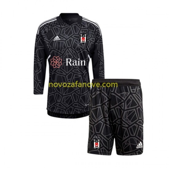 Nogometni Dres Besiktas Golmanski Dječji Gostujući 2022-2023 Dugim Rukavima