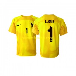 Nogometni Dres Francuska Hugo Lloris 1 Golmanski Muški Treći Svjetsko prvenstvo 2022 Kratkih Rukava