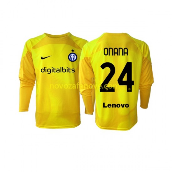 Nogometni Dres Inter Milan Andre Onana 24 Golmanski Muški Gostujući 2022-2023 Dugim Rukavima