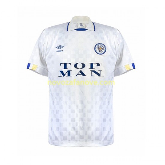 Nogometni Dres Leeds United Retro Muški Domaći 1989-1990 Kratkih Rukava