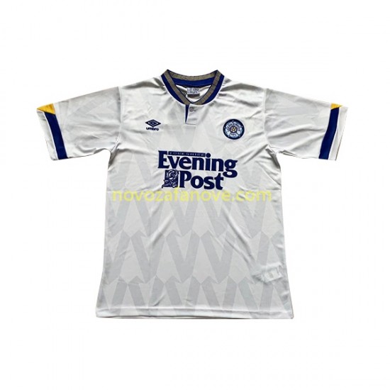 Nogometni Dres Leeds United Retro Muški Domaći 1991-1992 Kratkih Rukava