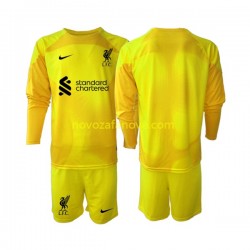 Nogometni Dres Liverpool Golmanski Dječji Četvrti 2022-2023 Dugim Rukavima