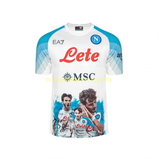 Nogometni Dres Napoli Face Game Kvaratskhelia 77 Muški Domaći 2022-2023 Kratkih Rukava